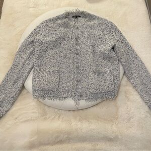 Kobi Halperin Textured Gray Cardigan
